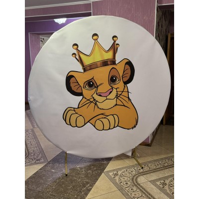 Банер круглий Король Лев. Сімба. Банер круглий Король Лев. Сімба.