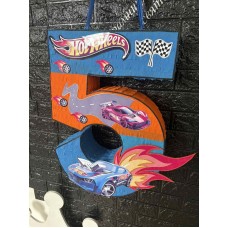 Піньята Цифра 5. Hot Wheels.