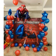 Фотозона Людина Павук Spider-Man. Ресторан Боровик. с.Новосілки