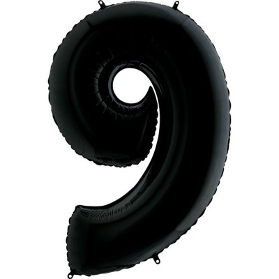 Фольга цифра 9 " Чорна" Фольга цифра 9 " Чорна"