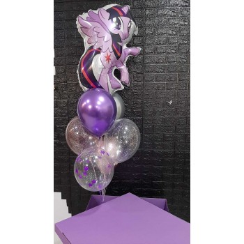 Букет кульок - My Little Pony. Сутінкова Іскорка Twilight Sparkle Букет кульок - My Little Pony. Сутінкова Іскорка Twilight Sparkle
