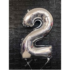 Фольгована цифра 2 - 70 см 