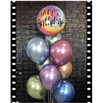Сет з кульок " Радужний Happy Birthday" Сет з кульок " Радужний Happy Birthday"