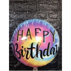 Фольгована кулька з малюнком райдуга "Happy Birthday" Фольгована кулька з малюнком райдуга "Happy Birthday"