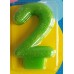 Свічка-цифра 5  блискуча 7,6 см