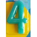 Свічка-цифра 5  блискуча 7,6 см