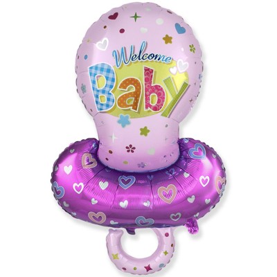 Фігурна кулька "Соска рожева  "Welcome Baby". Іспанія 
