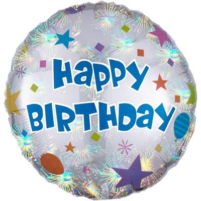 Фольгована кулька Happy Birthday! Кульки та зірки Фольгована кулька Happy Birthday! Кульки та зірки