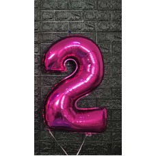 Фольгована цифра 2 - 66 см