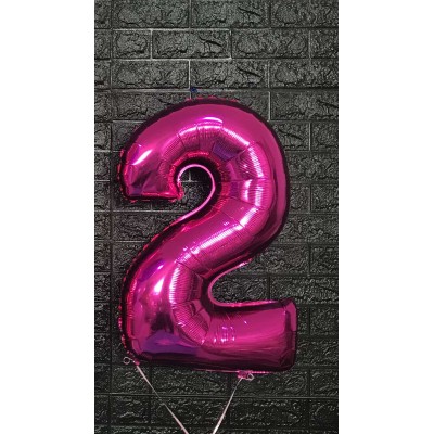 Фольгована цифра 2 - 66 см