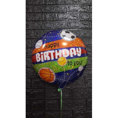 Фольгована кулька Happy Birthday! спортивные мячи Фольгована кулька Happy Birthday! спортивные мячи