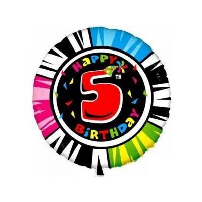 Фольговані кульки з малюнком "Happy Birthday"  5