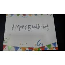 Гірлянда паперова " Happy Birthday " срібло Гірлянда паперова " Happy Birthday " срібло