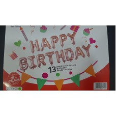 Гірлянда повітряна " Happy Birthday " рожеве золото Гірлянда повітряна " Happy Birthday " рожеве золото
