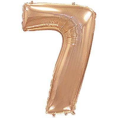 Фольгована цифра 7 рожеве золото (1 метр)