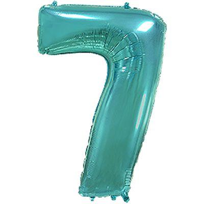 Фольгированный шар 7 бирюза (1 метр)