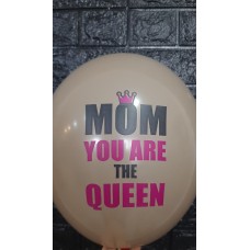 Гелієві кульки  "Mom you are the queen  "
