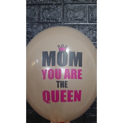 Гелієві кульки  "Mom you are the queen  "