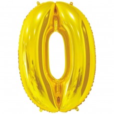Фольгована цифра 0 - 66 см