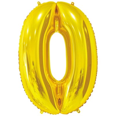 Фольгована цифра 0 - 66 см