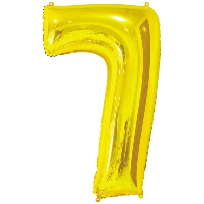 Фольгована цифра 7 - 66 см