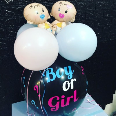 Кулька гендерна на визначення статі “Boy or Girl”, повітряна. Кулька гендерна на визначення статі “Boy or Girl”, повітряна.