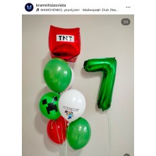 Набір кульок  Майнкрафт на 7 років