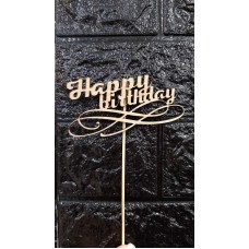 Топер дерев'яний - Happy Birthday Топер дерев'яний - Happy Birthday