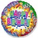 Фольгована кулька з малюнком "Happy Birthday" Фольгована кулька з малюнком "Happy Birthday"