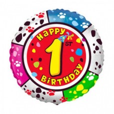 Фольговані кульки з малюнком "Happy Birthday"  1