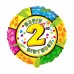Фольговані кульки з малюнком "Happy Birthday"  1