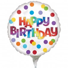 Фольгована кулька з малюнком "Happy Birthday"  