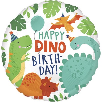 Фольгована кулька з малюнком "Happy Dino Birthday" Фольгована кулька з малюнком "Happy Dino Birthday"