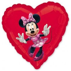 Фольгована кулька серце Minnie Mouse Фольгована кулька серце Minnie Mouse