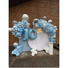 Фотозона Ювілейна блакитна 10 років. Sobi Club